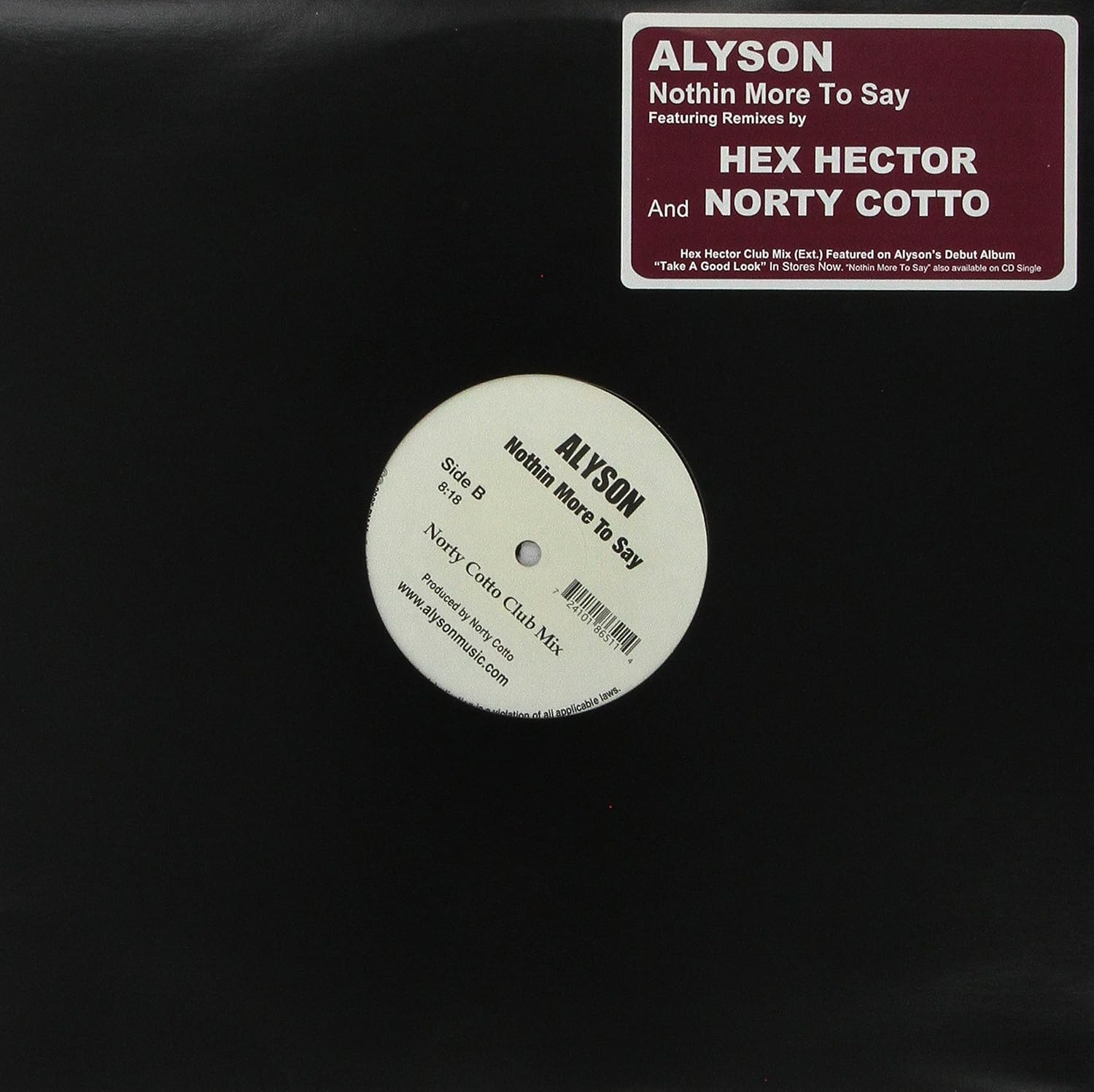 Alyson Nothin More To Say Vinyl Amazon Com Music