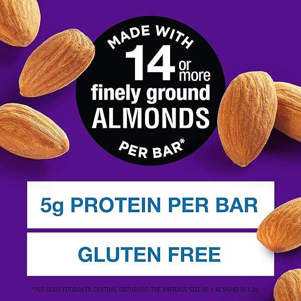 KIND SOFT BAKED SQUARES, SALTED CARAMEL ALMOND FLOUR BLONDIE, GLUTEN FREE, HEALTHY SNACK BARS, 5G PROTEIN, 6 COUNT