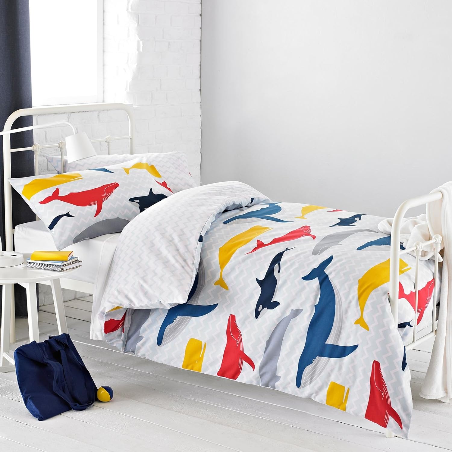 grey childrens duvet cover