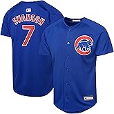 Dansby Swanson Chicago Cubs MLB Kids Youth 8-20 Blue Alternate Player Jersey
