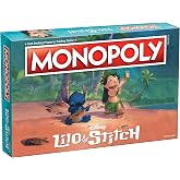 Monopoly: Disney Lilo &amp; Stitch | Buy, Sell, Trade Characters from Disney&rsquo;s Animated Film | Classic Monopoly Game | Officially-Licensed Lilo and Stitch Merchandise 2-6 Players