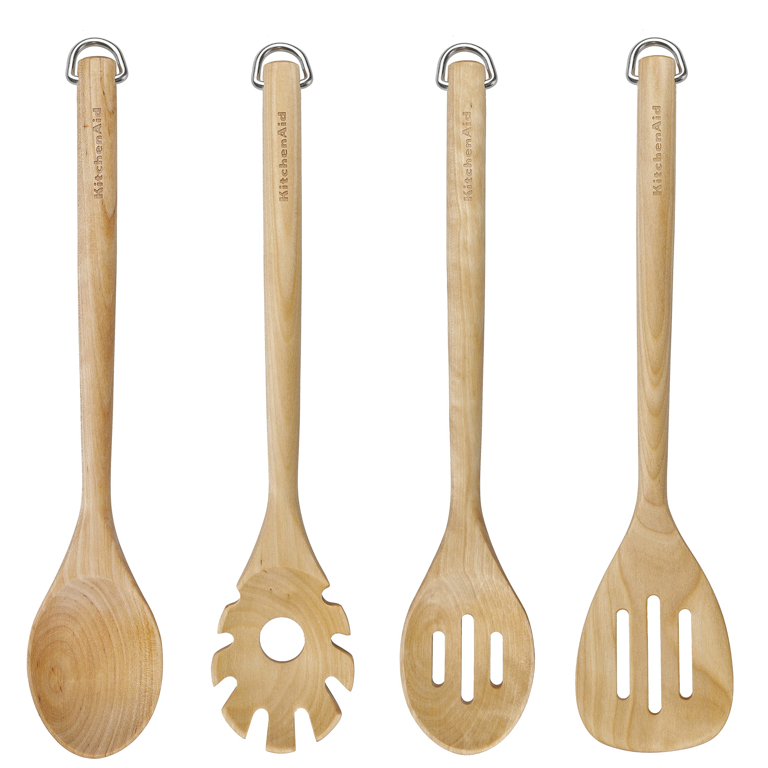 KitchenAid 4pc Birchwood Tool Set, Natural