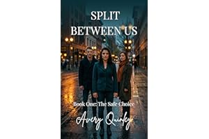 SPLIT BETWEEN US: The Safe Choice — A spicy slow-burn bisexual love triangle workplace romance by Avery Quinley
