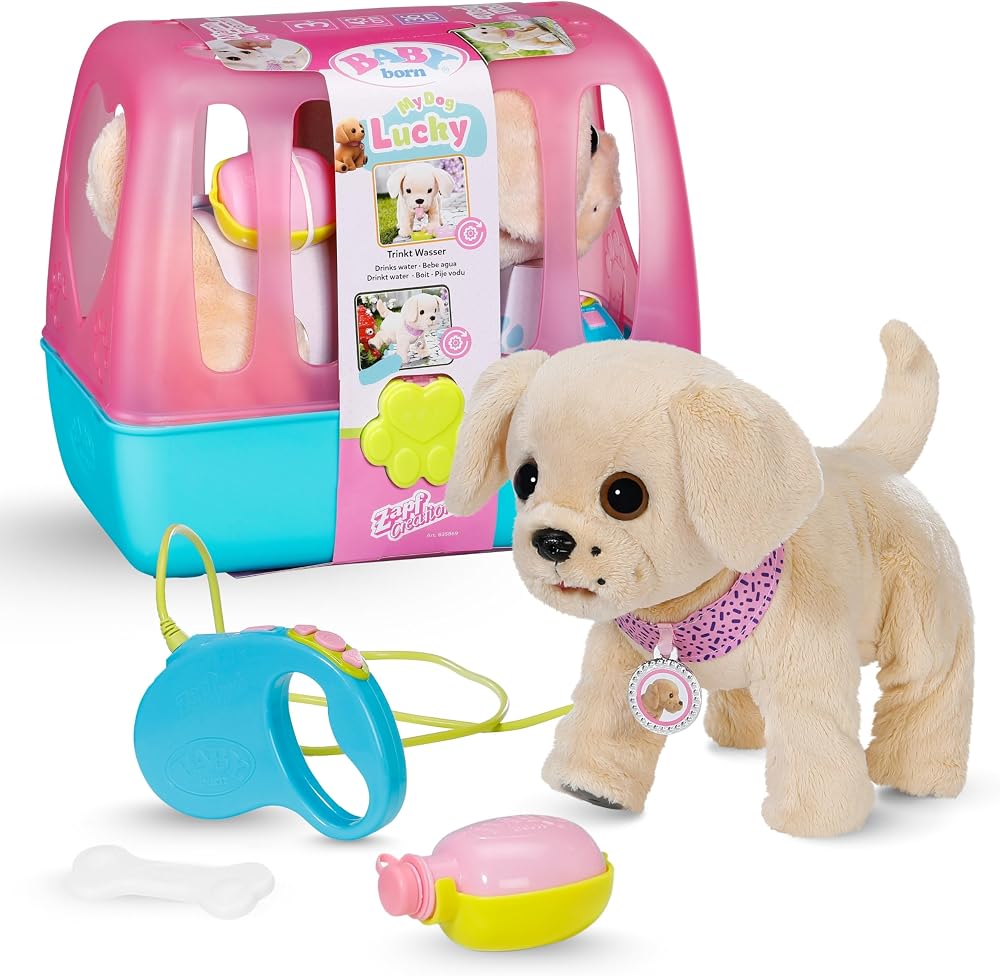 BABY born My Dog Lucky with Pet Carrier