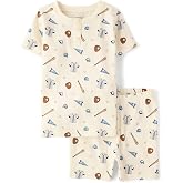 Gymboree Boys' 100% Cotton Short Sleeve Top and Shorts, Gymmies Pajama Set