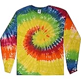 Colortone Tie Dye T-Shirts for Boys and Girls - Unisex Long Sleeve Tie-Dye T Shirts for Kids