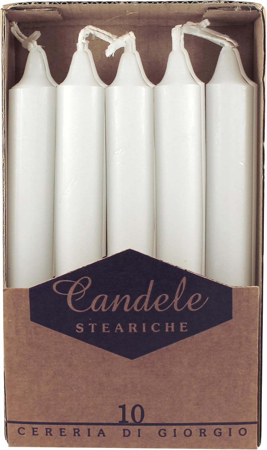 Sigro Candele Per Albero Di Natale – 20 Pezzi Bianche, 13 X 105 Mm – Decorazione Fai Da Te