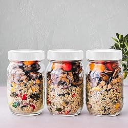 AOZITA 10 Pack REGULAR Mouth Mason Jar Lids for