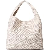 Queenoris Fashion Hobo Bags for Women Top-handle Shoulder Bag Vegan Leather Purses Soft Summer Tote Bag