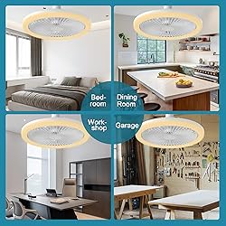 BECLOG Socket Ceiling Fan with Light, Ceiling Fan