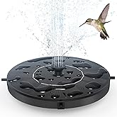 Solar Fountain Water Pump for Bird Bath, Floating Solar Powered Water Fountain Pump for Bird Bath, Garden, Pond, Pool, Outdoor (1.4W)