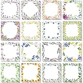 16 Pieces Spring Wreath Sticky Notes Flower Notes Pads Self-Adhesive Floral Sticky Memo Notes for Spring School Work Office Home Supplies Students Teachers Present
