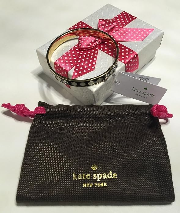 Kate Spade Idiom Bangle Bracelet (Black Cream
