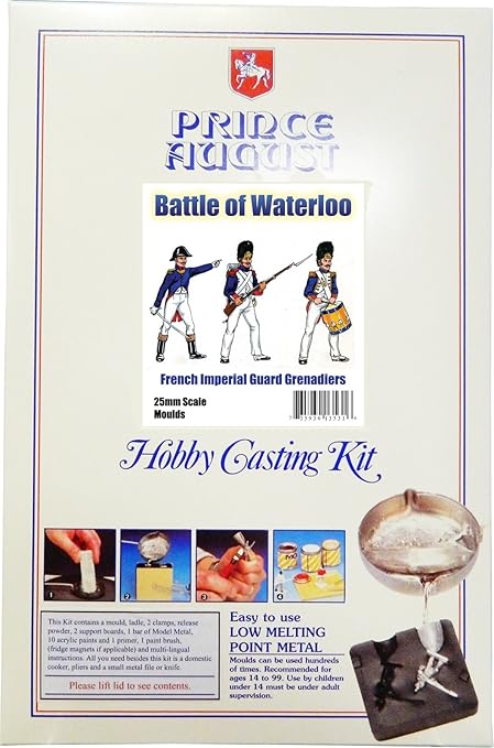 Prince August Zinngiesswerkstatt fur 3 Napoleonische Soldaten