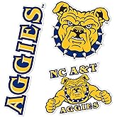 Desert Cactus North Carolina A&T State University Sticker Aggies NC A&T Vinyl Decals Laptop Water Bottle Car Scrapbook T5 (Type 5-1)