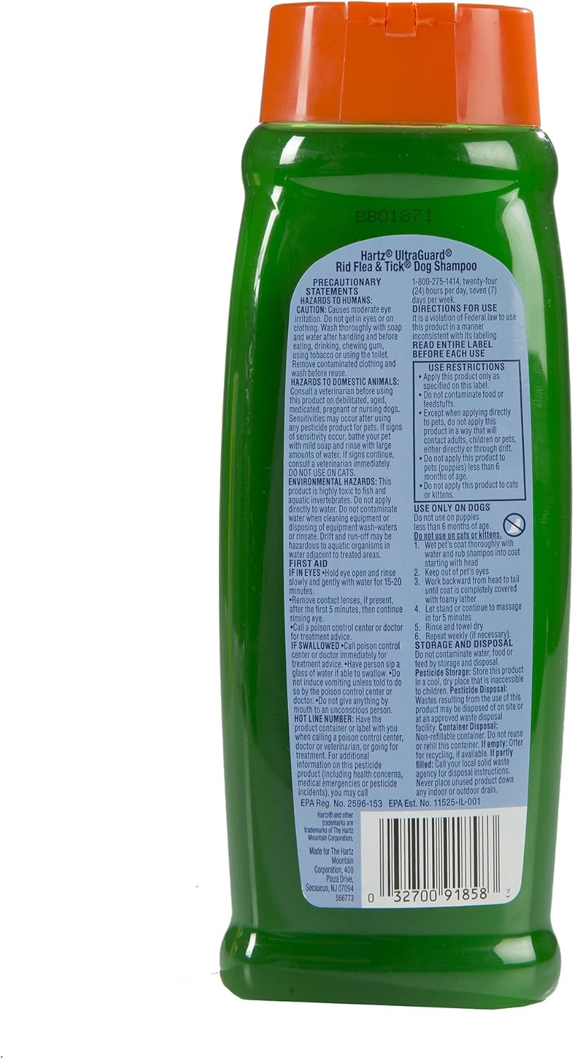 Reviews Hartz Ultra Guard Shampoo 18 Oz Clean Fresh Scent