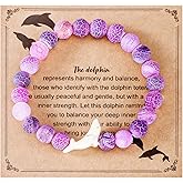 Kivosliviz Dolphin Bracelet Woman Gifts for Women Cute Dolphins Themed Jewelry Stuff Dolphin Bracelet