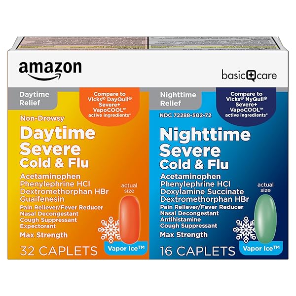 AMAZON BASIC CARE VAPOR ICE DAY AND NIGHT...