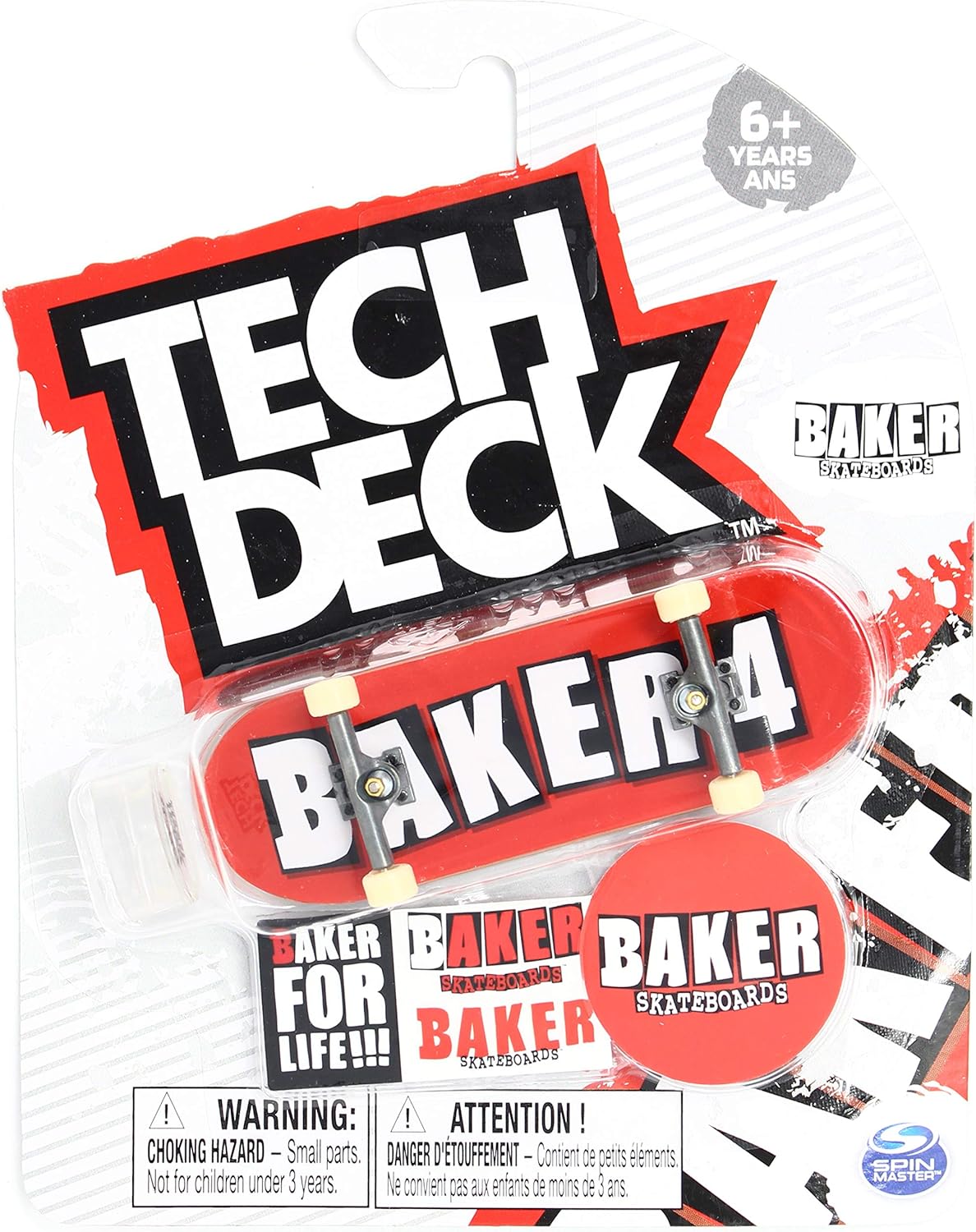 TechDeck Baker Skateboards Baker 4 OG Red Logo Ultra Rare 2020 Complete 96mm