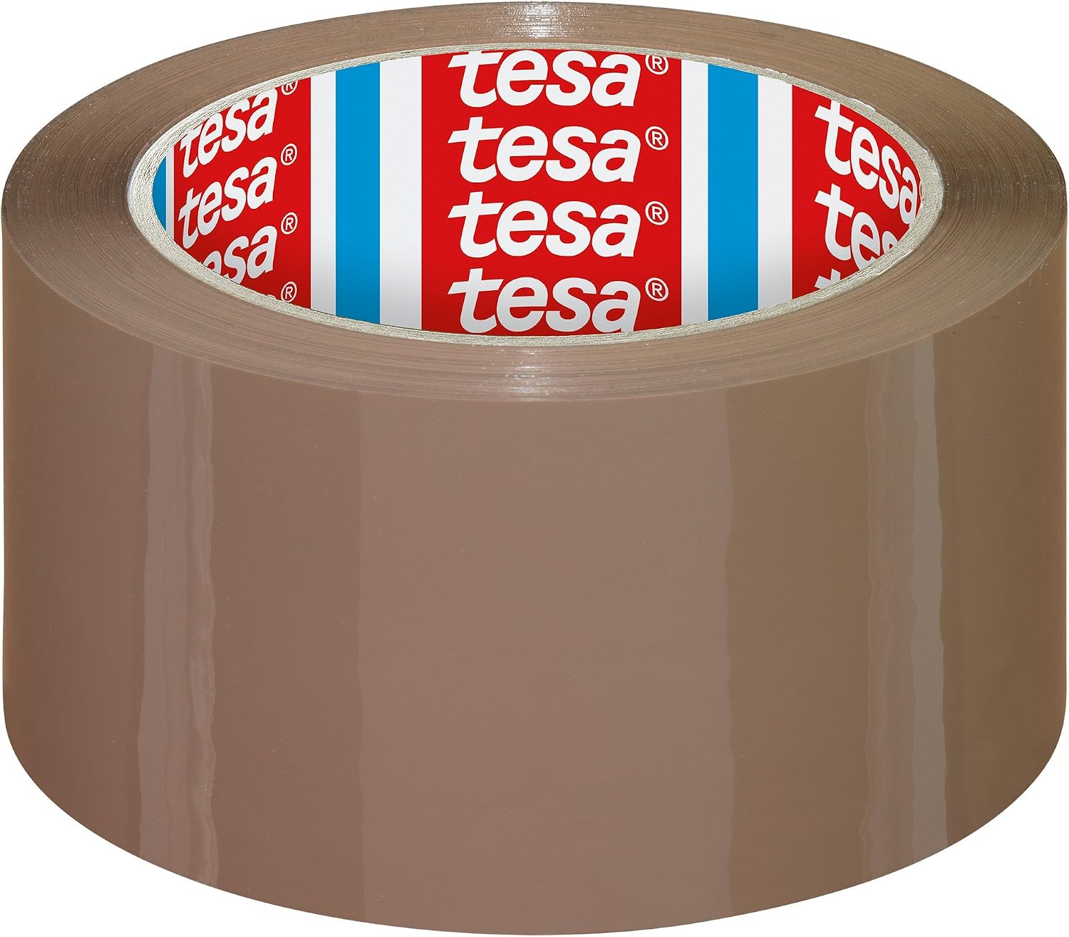 Tesa Rolls 4195 PP Packing Tape (66 m x 50 mm) Parcel Tape Brown, 1 Unit, Brown (1 roll), 66M: 50mm