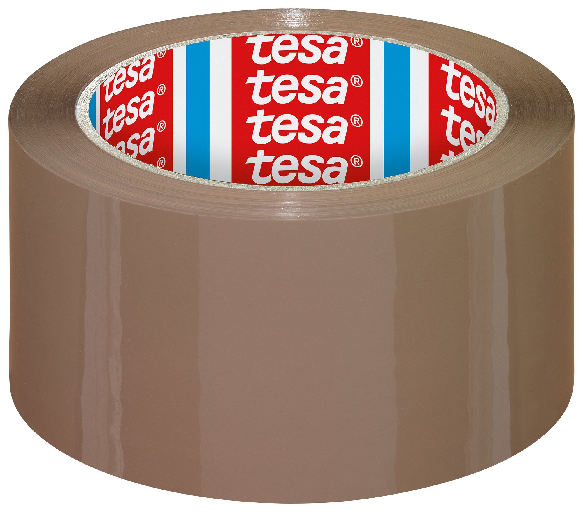 Tesa Rolls 4195 PP Packing Tape (66 m x 50 mm) Parcel Tape Brown, 1 Unit