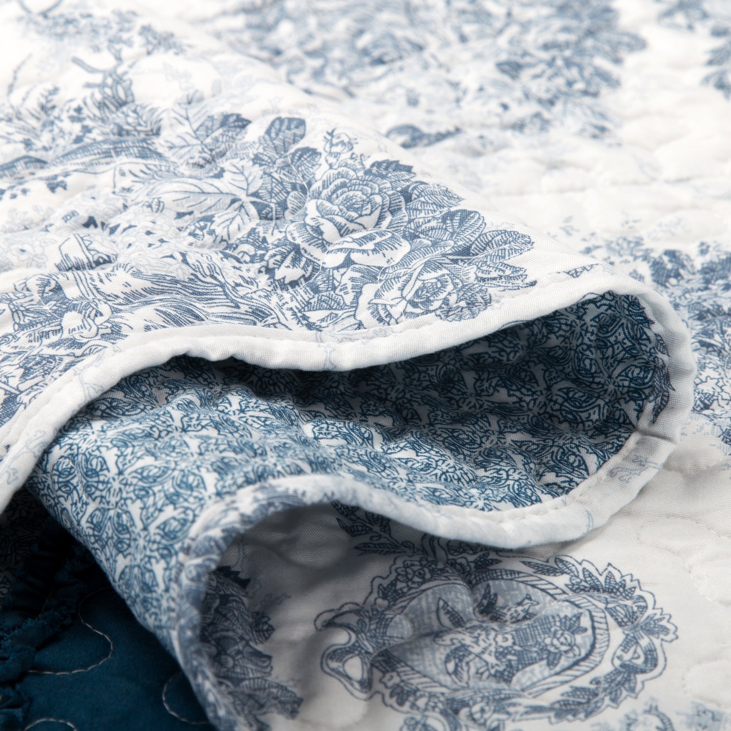 Printed Quilt Coverlet Set Full/Queen Size(90\