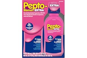 Pepto Bismol Extra Strength Liquid, Upset Stomach Relief, Diarrhea Relief, Heartburn, Nausea, Indigestion, Upset Stomach, Ori