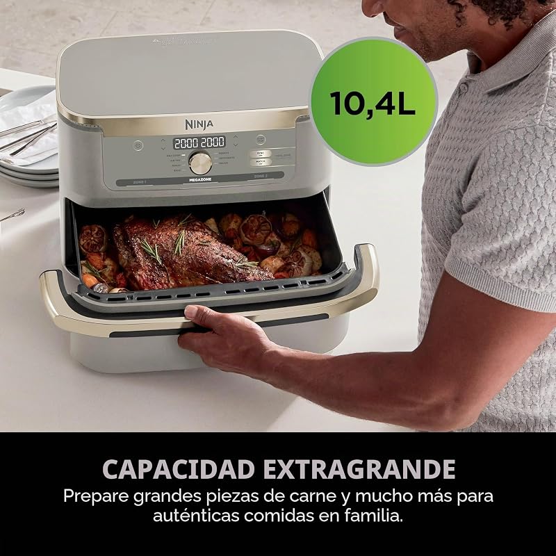 MAX PRO, Freidora de Aire sin Aceite, 6,2L, Piedra/Dorado