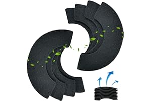 Hoctsom Carbon Filters Compatible with Litter Robot 4 Thickened Activated Charcoal Replacement Filters Work for Cat Robot Litter Box LR4 Keep Home Fresh 8-Pack (Black)