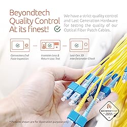 BEYONDTECH LC to LC Fiber Patch Cable Single Mode