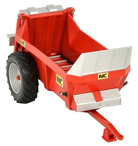 TOMY Britains - NC Dungstreuer / Traktor Anhänger mit öffenbarer Klappe und Abrollwalzen / Für Kinder ab 3 Jahre - perfekt zu