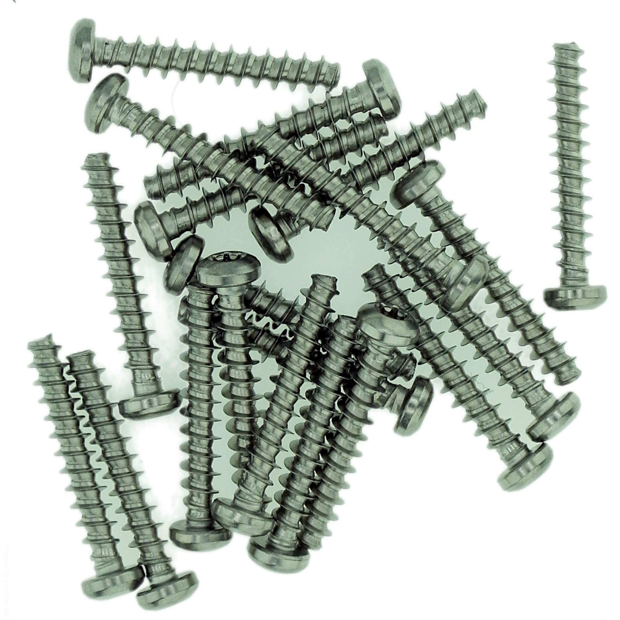 D5 (5mm x 25mm) TX Pan Screws for Plastic - Stainless Steel (A2) (Pack of 20) — image 1