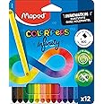 Maped - Innovative Colour'Peps Infinity Colouring Pencils - 100% Colouring Pencils - No Wooden Coat - No Sharpening Required - 100% Usable