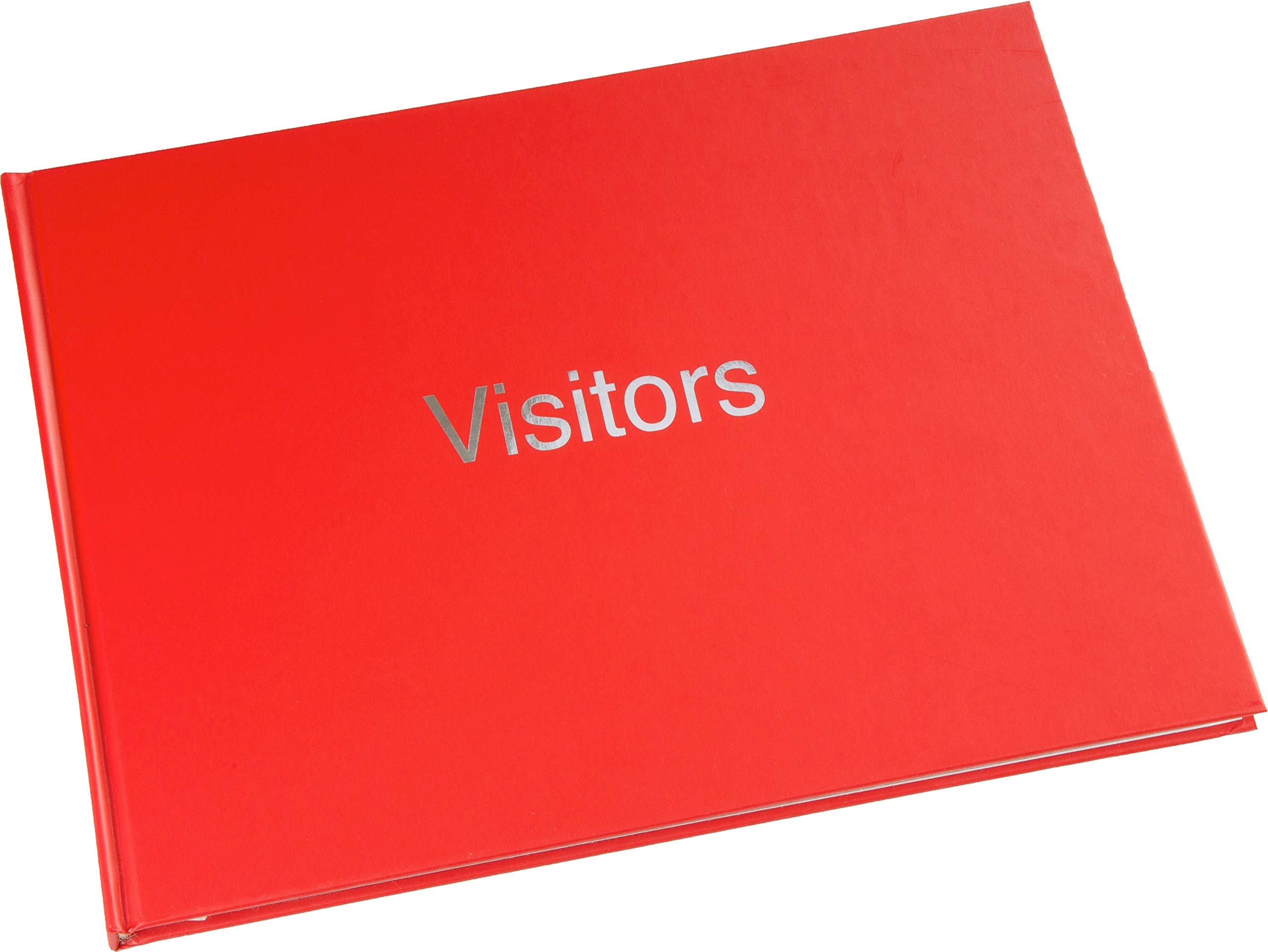 Esposti Visitors Book | Guest Record Book | for Guest Comments Hotels Restaurants Schools | Red Vinyl Cover | 720 Entries | Size 270 x 200mm
