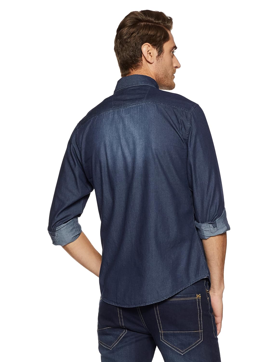 diverse men's solid slim fit casual shirt