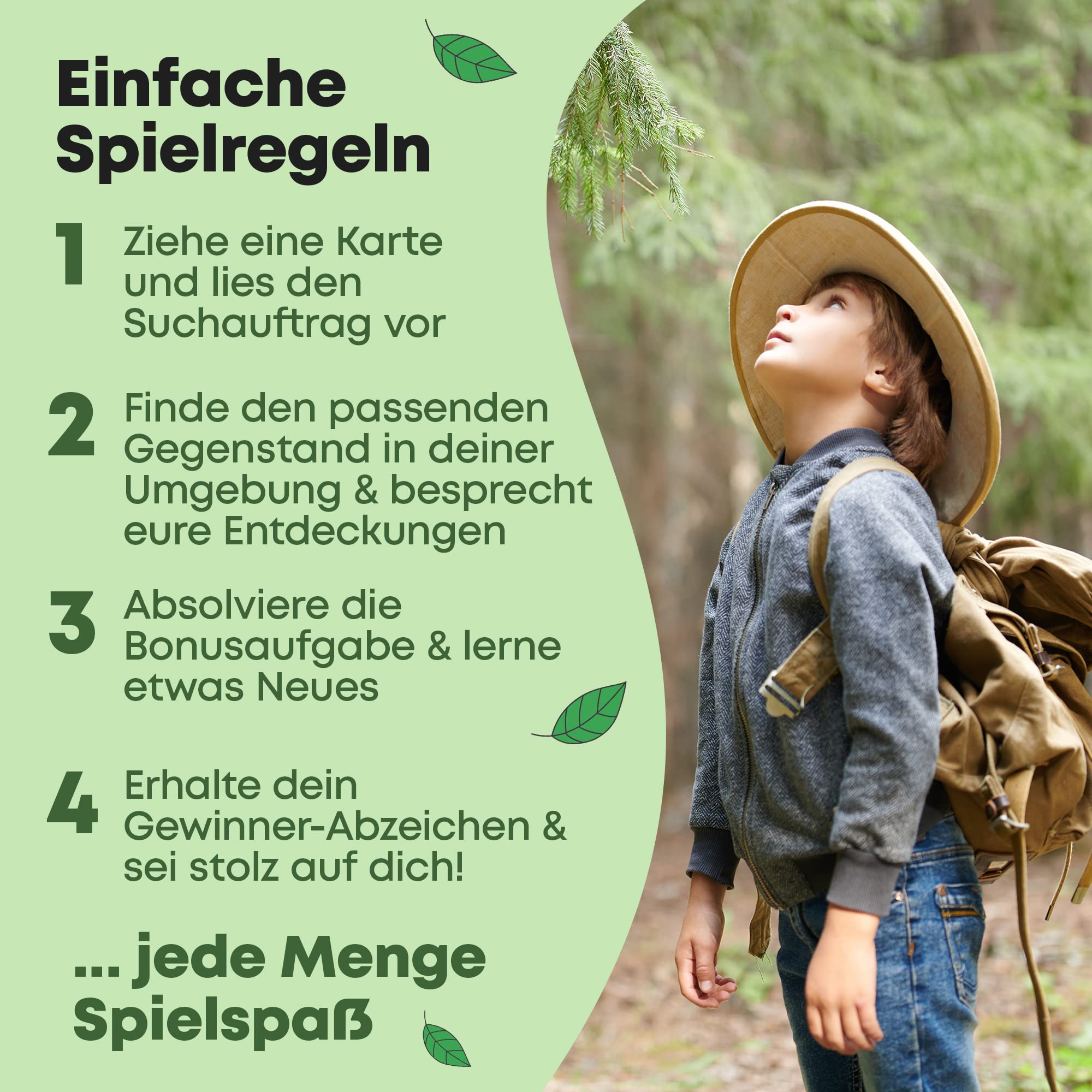 GLÜCKSWOLKE - Find it I Rediscover Nature Outside, Outdoor Treasure Hunt for Children, Explorer Toy & Children's Game, Games from 4, 5, 6, 7, 8 Years, Gift for Girls and Boys