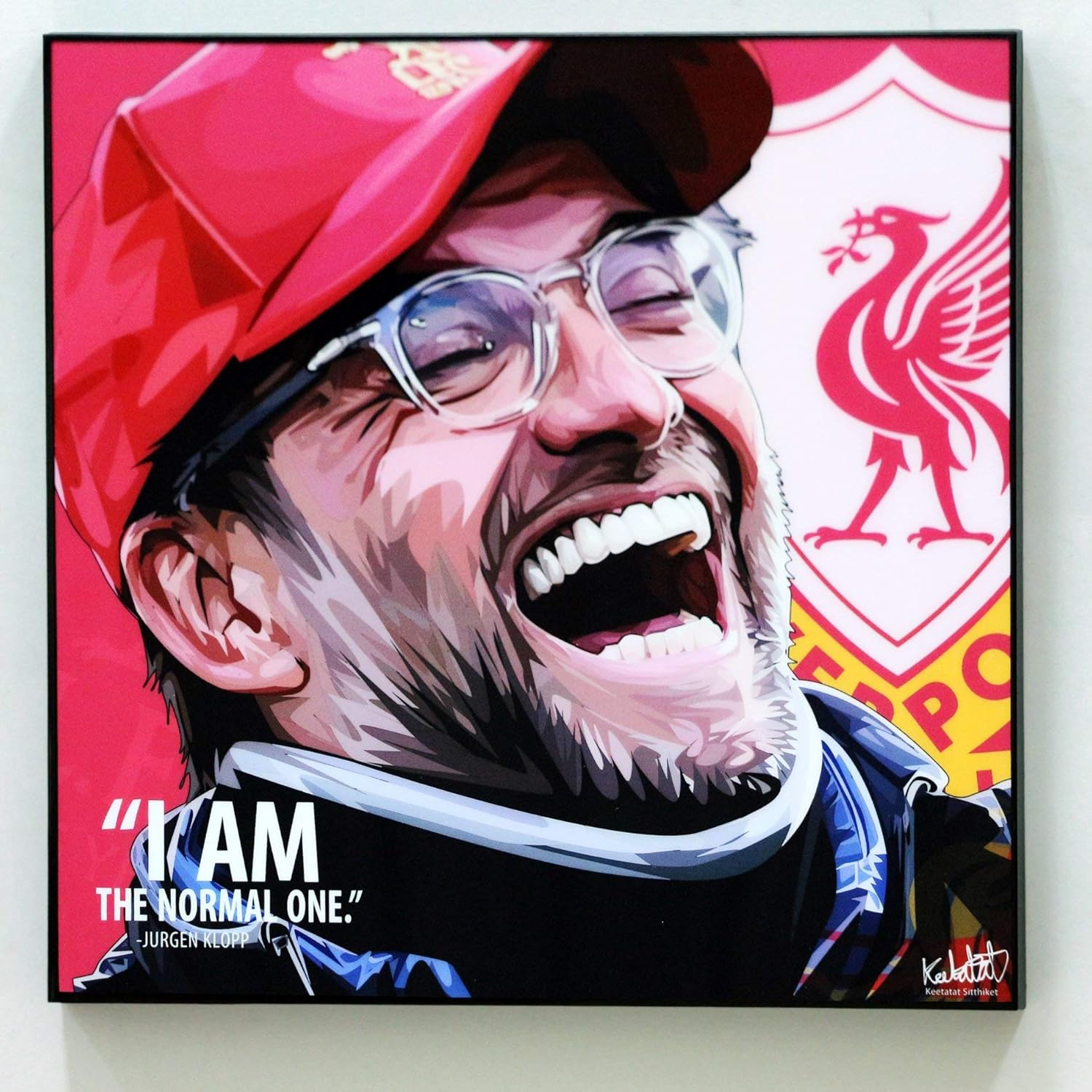 Amazon Com Jurgen Klopp Liverpool Poster Quotes Wall Decals Photo Painting Framed Pop Art Football Soccer Posters Prints