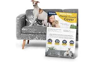 PROTECTO Better Than Plastic Couch Cover for Pets – Thick Dog & Cat Proof Couch Cover - 96x42x40” Waterproof Plastic Sofa Cover Protector for Dirt, Stains, Hair, Pee, & Scratches - Couch Storage Cover
