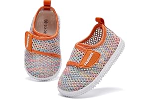 MORENDL Toddler Water Shoes Baby Breathable Mesh Non-Slip Sandals Quick Dry Lightweight Beach Barefoot Shoes