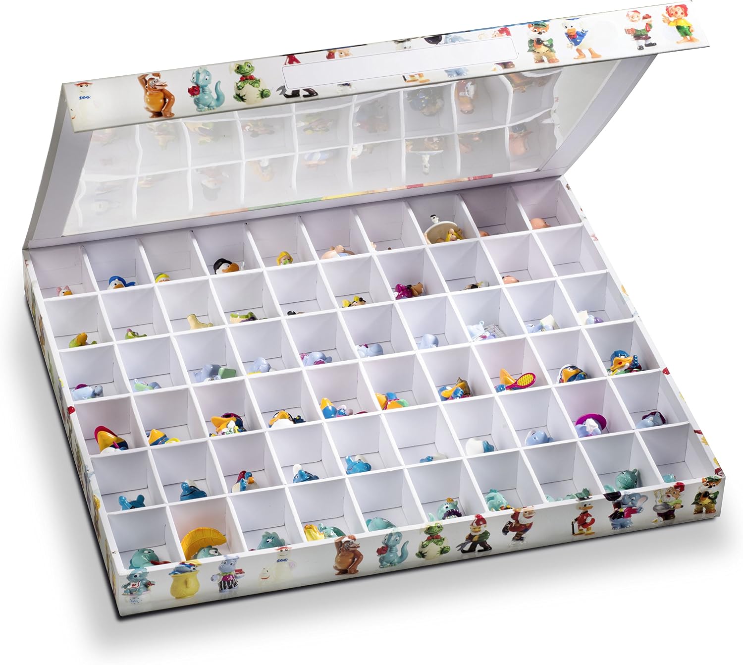 Leuchtturm 344050 Surprise collection box, 60 compartments with 50 x 36 x 33 mm, for surprise egg figures, coloured cardboard - Image 4