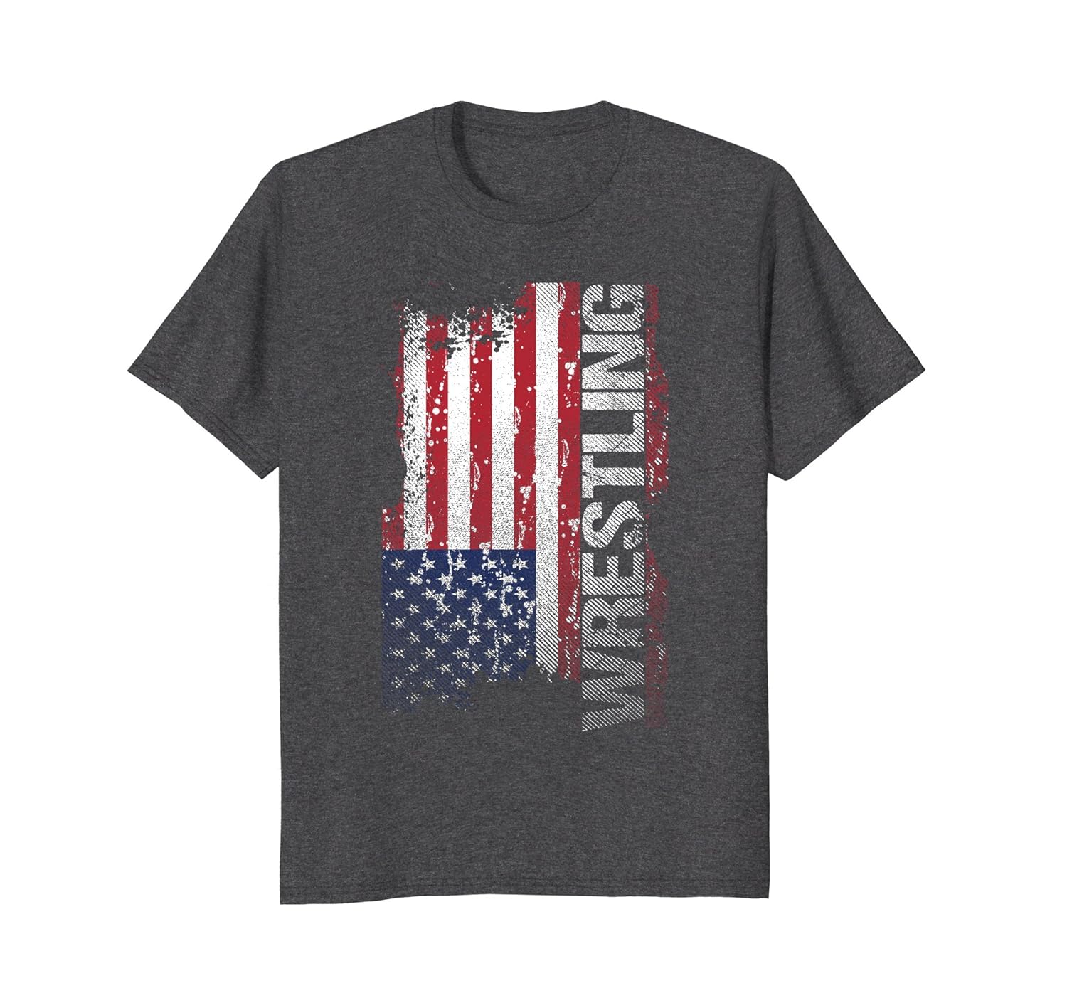 Usa Flag Folkstyle Wrestling T Shirt College Wrestlers Tee Teehay