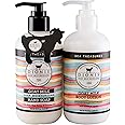 Dionis Goat Milk Skincare Sea Treasures Body Lotion & Hand Soap Gift Bundle - Sweet Pea Scented Cream & Concentrated Liquid Soap Gently Clean, Moisturize & Nourish Dry Hands, 8.5 oz Pump Bottles