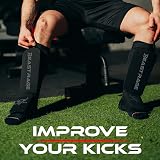 BEAST RAGE Shin Guards Elasticated Sock Padded Leg Instep Protection view 7