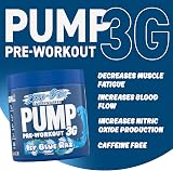 Applied Nutrition Pump Zero Pre Workout Zero Stim 375g ICY Blue Raz view 2