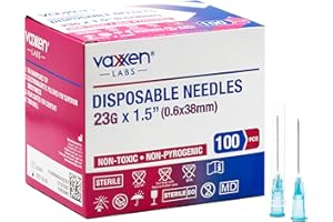 Vaxxen Labs Disposable 23G x 1.5" Luer Lock (Box of 100)