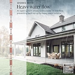 Rain Chains Direct - Manicotti Rain Chain - 8.5 FT