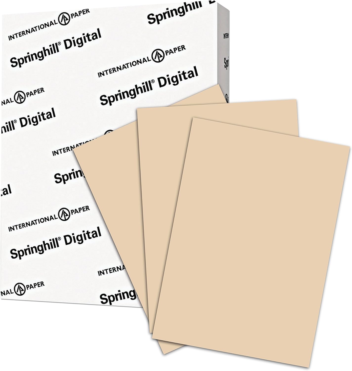 Springhill Colored Printer Paper, Tan Paper, 24lb Copy