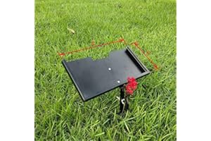 SHINCEL Memorial Stone Stand For Pets,Metal Cemetery Decoration Picture Holder,Personalized Grave Marker,Headstone,Tombstone Plaque Stake For Lost Loved One,Cat,Dog In Gragen,Graveyard (For 8X4 plaque)