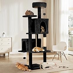 TSCOMON 58.5inch Large Cat Tree Tower Condo for