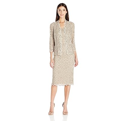 Alex Evenings Womens Tea Length Dress and Jacket Nigeria | Ubuy